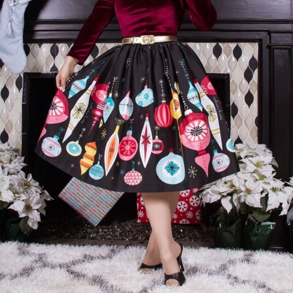 Pinup Couture Holiday Ornament Skirt XL